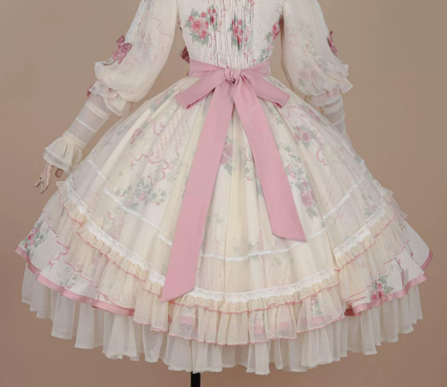 Miaoplus - Romantic Seizure - Sweet Lolita OP Mutton Sleeve Lolita Dress