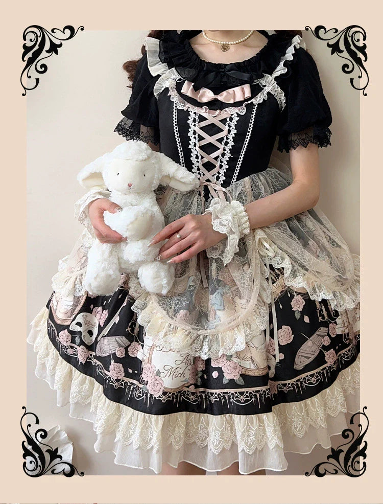 Sweet Date - Wedding Lolita Dress Bridal Elegant Retro JSK Daily Lolita Shirt