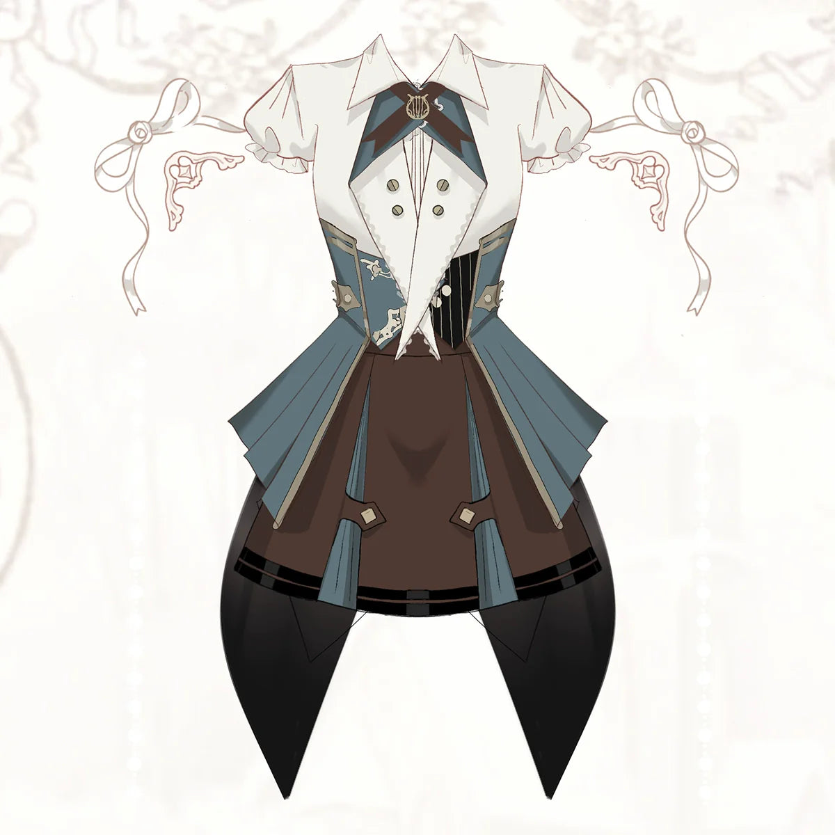 Your Princess - Fairyland Train Conductor - Punk Lolita Skirt Suit