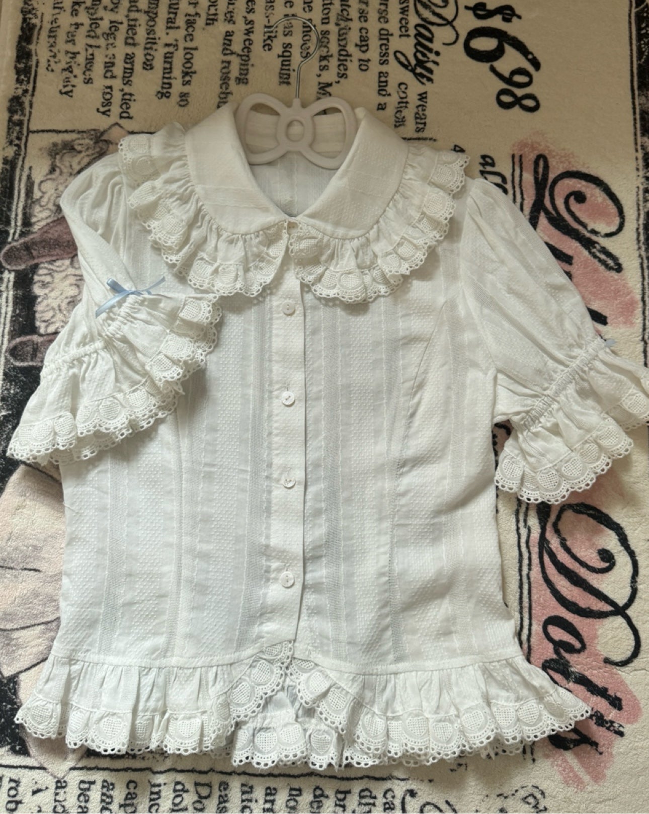 Akiyama Future Studio - Blueberry Tart Party - Sweet Blue Lolita Salopette Dress Blueberry Tart Print JSK Dress