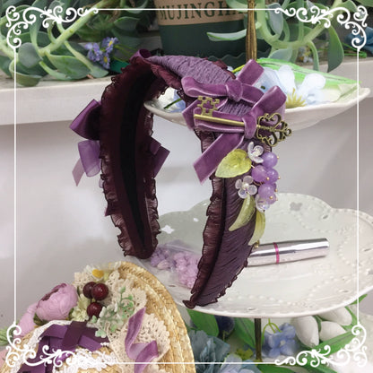 Chestnut Lolita - Louvre Vineyard Accessory Hairband Retro Lolita KC