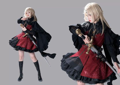 Wuyuzhe - Dragoon Knight 1.0 Version - Western Fantansy Style Suit Embroidery Dress Set Double-Sided Vest