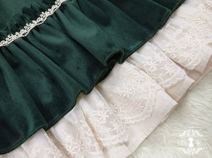 Miss Point - Customized Lolita Dress Vintage Elegant Velvet OP Dress