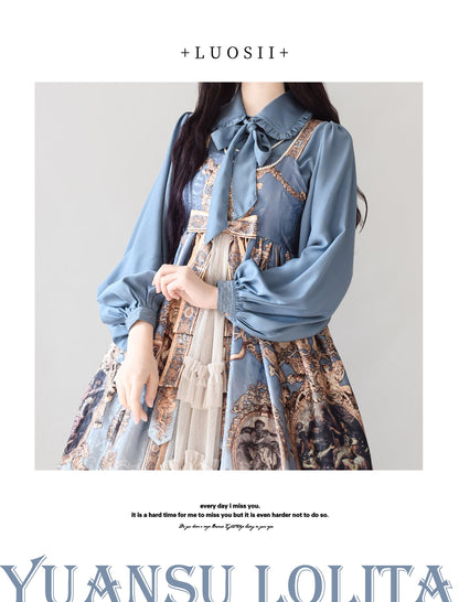 YuanSu - Mayer's Whisper - Vintage Lolita Large Sleeve Blouse