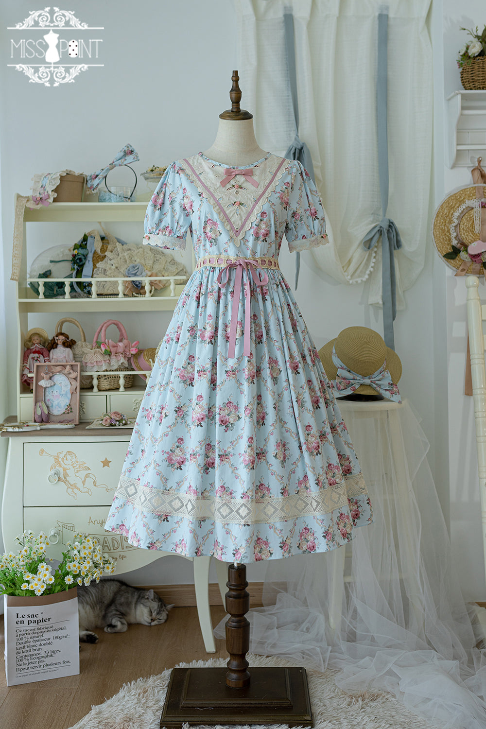 Miss Point - Happy Summer Elegant Lolita Floral OP Dress