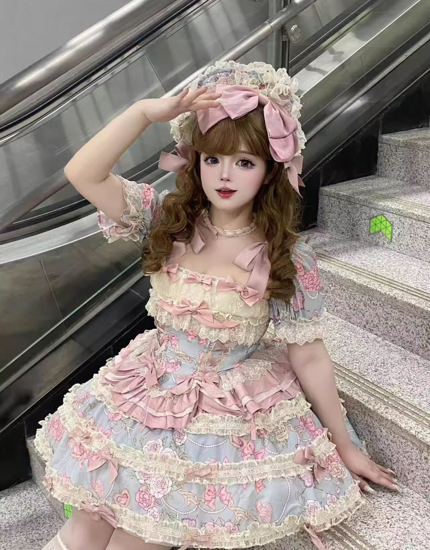 Sweet Wood - Jewel Rose - Plus Size Sweet Lolita Skirt Set in Separate Pieces