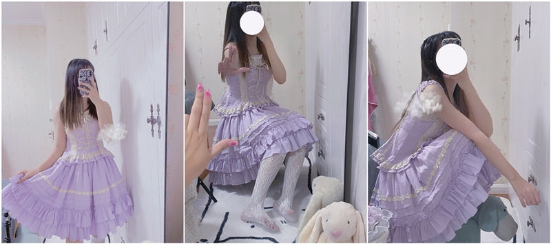 Sweet Angel - Balletcore Sweet Lolita Pink Dress Set