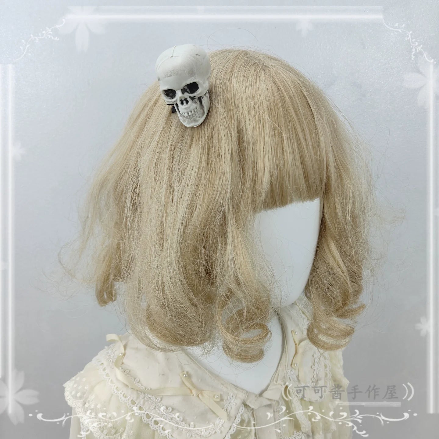 Cocoa Jam - Halloween Gothic Lolita Accessories, White Bride Style