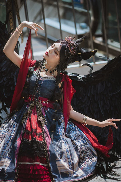 Miss Point - Dusk Best - Egyptian Lolita Dress Set Gorgeous JSK