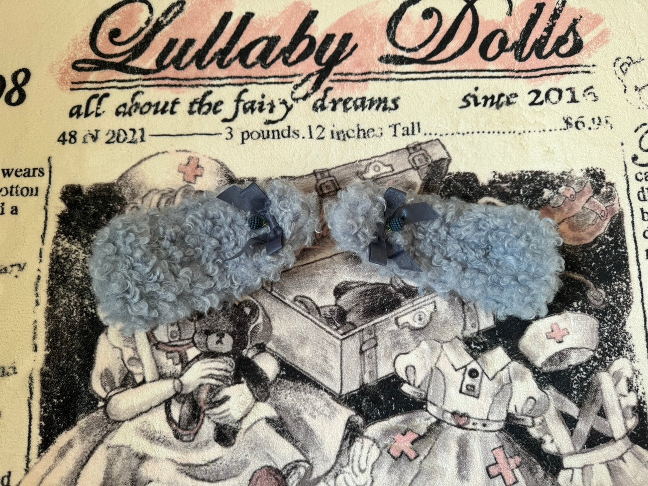 Akiyama Future Studio - Blueberry Tart Party - Sweet Blue Lolita Salopette Dress Blueberry Tart Print JSK Dress