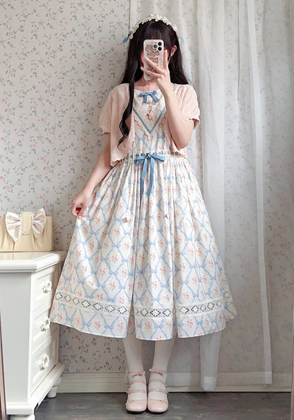 Miss Point - Happy Summer Elegant Lolita Floral OP Dress