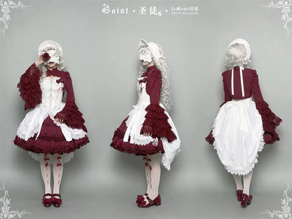 LeMiroir - Saint - Gothic Lolita Bolero Skirt Mermaid Dress Corset