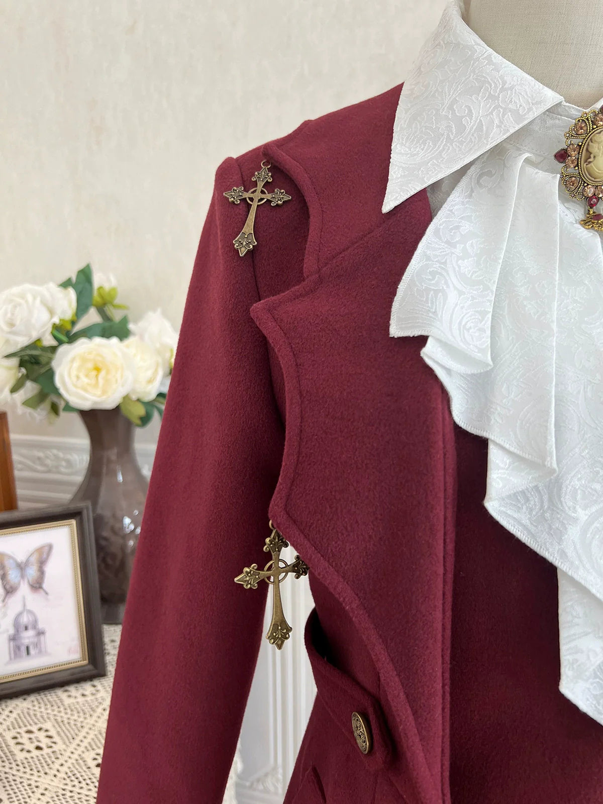 Cornfield Lolita - The Legend of Dracula - Gothic Ouji Lolita Winter Coat Set