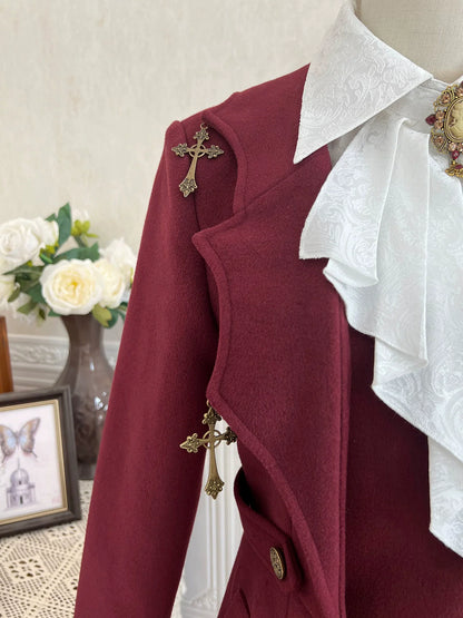 Cornfield Lolita - The Legend of Dracula - Gothic Ouji Lolita Winter Coat Set