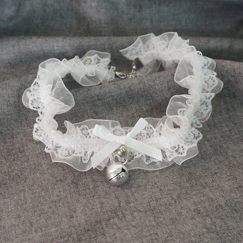 MaoJiang Handmade - Kawaii Lolita Lace and Bell Choker