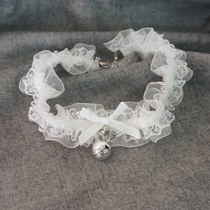 MaoJiang Handmade - Kawaii Lolita Lace and Bell Choker