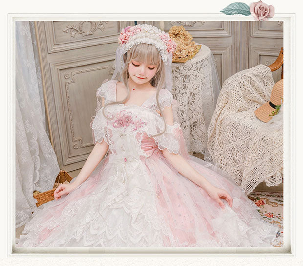 Cat Fairy - Glaze Illusion - Magnificent Wedding  Lolita Tea Party Dress