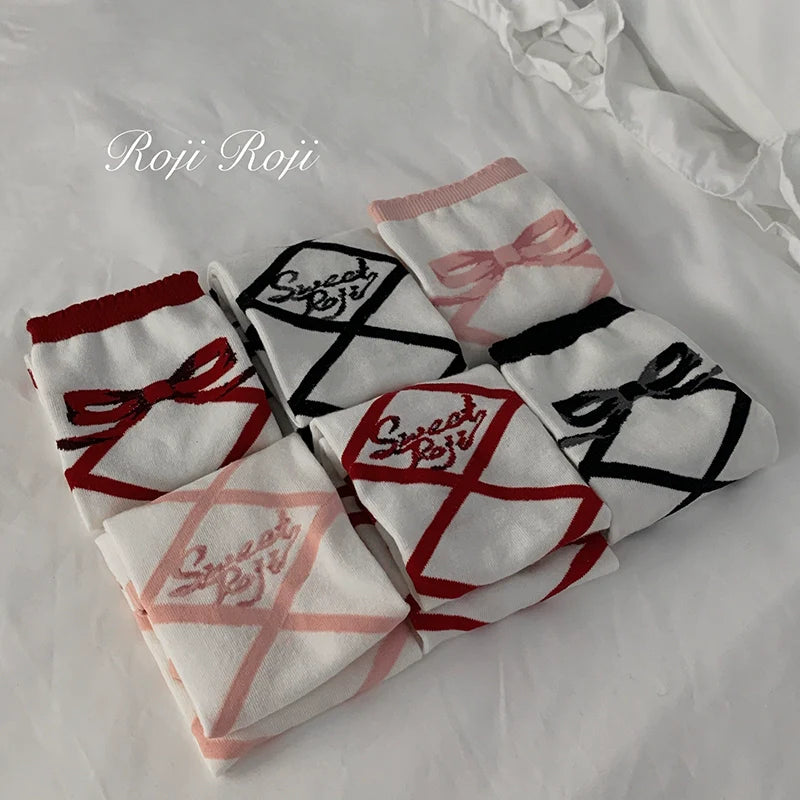 Roji Roji - Sweet Lolita Cotton Mid-Calf Socks