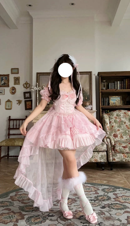 Sugar Girl - Rose Tale - Sweet Lolita JSK Summer Lolita Suspender Dress