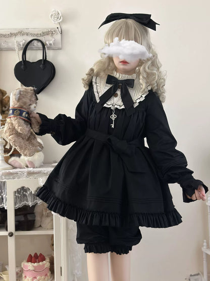 Uncle's Workshop - Lullaby - Cotton Lolita OP Dress Kawaii Lolita Bloomers