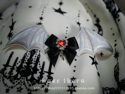 Rose Thorn - Multicolors Gothic Lolita Little Bat Brooch Hairpin