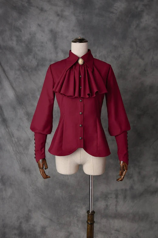 Vancy - Drunken Dreams - Vintage Lolita Dress Mutton Sleeve Shirt