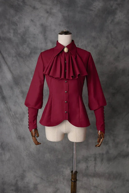 Vancy - Drunken Dreams - Vintage Lolita Dress Mutton Sleeve Shirt