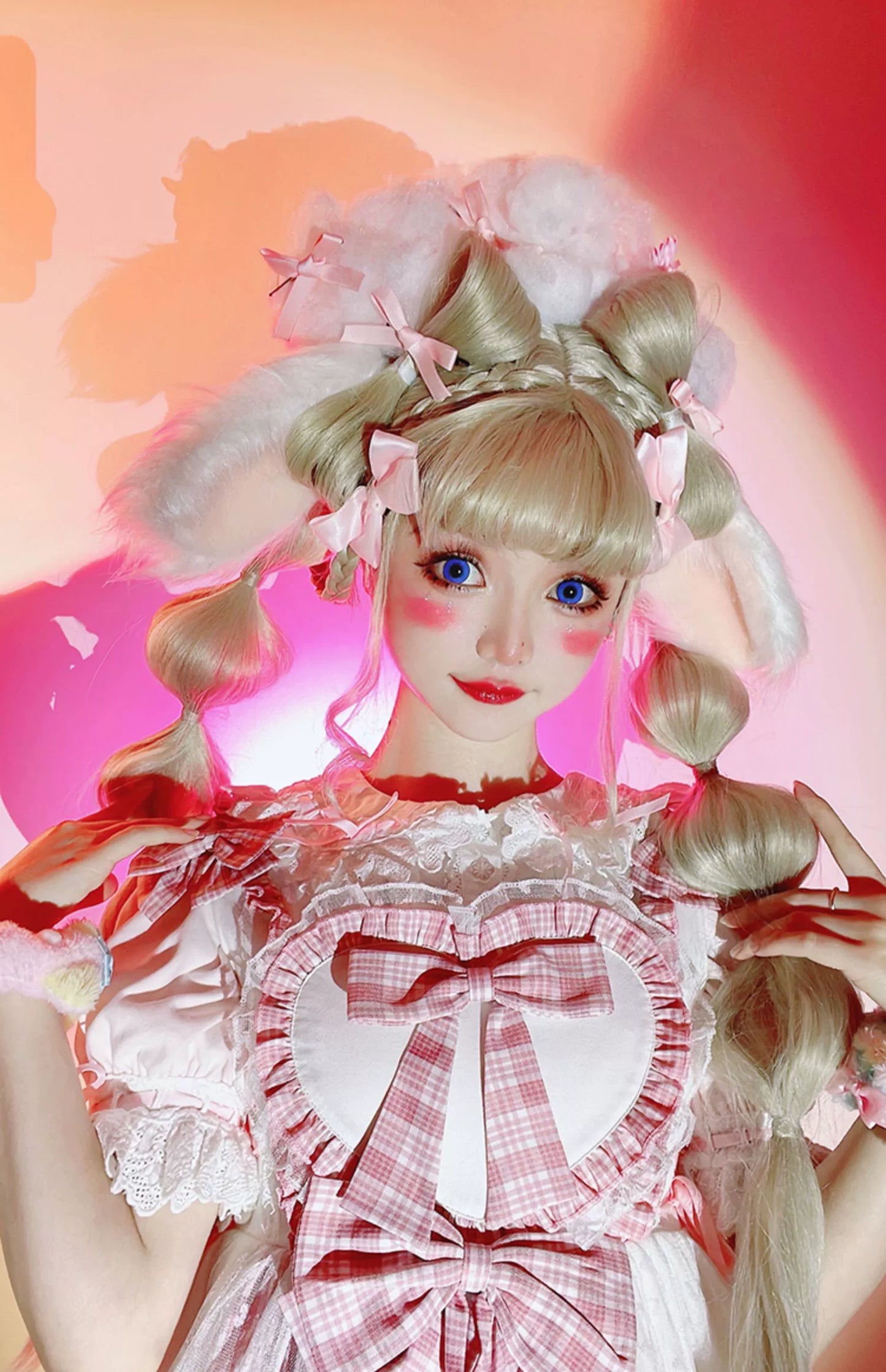 Half Sweet Lolita - Sweetheart Rescue - Sweet Lolita Dress Pink Lolita JSK Dress