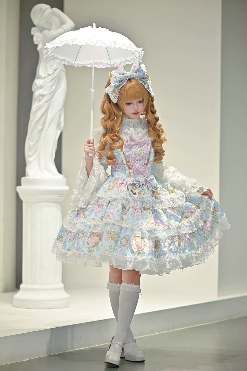 Hanguliang - Candelabra Ode - Doll-like Sweet Lolita JSK Dress, Side Zipper