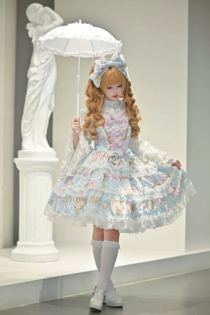 Hanguliang - Candelabra Ode - Doll-like Sweet Lolita JSK Dress, Side Zipper