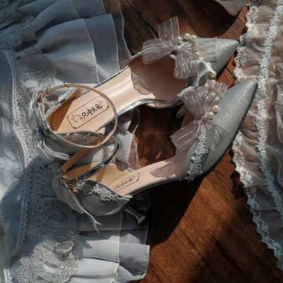 Sky Rabbit - Flower Wedding Elegant Lolita High Heel Shoes