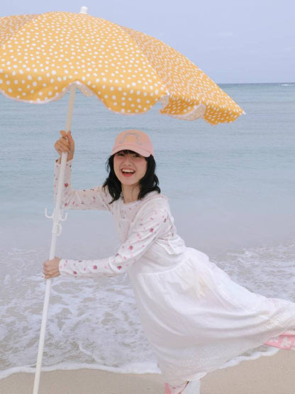 Floral long sleeve T-shirt【s0000008348】