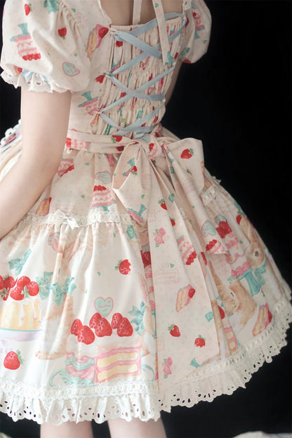 Dark Star Island - Honey Bunny Cake - Sweet Lolita JSK/OP/Strap SK/Shirt