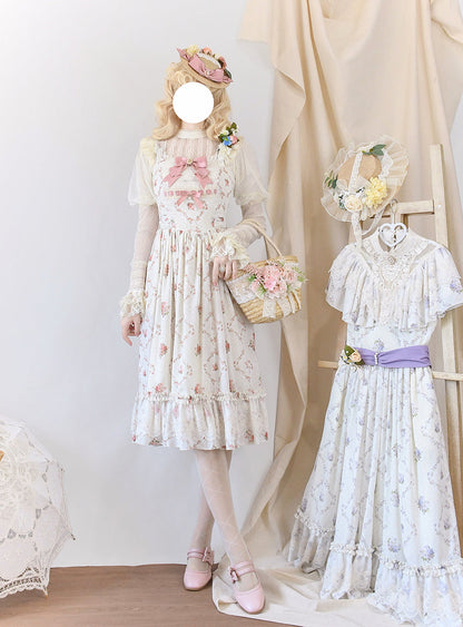 Miss Point - Customized Wood Rose 2.0 Elegant Vintage Jumper Dress