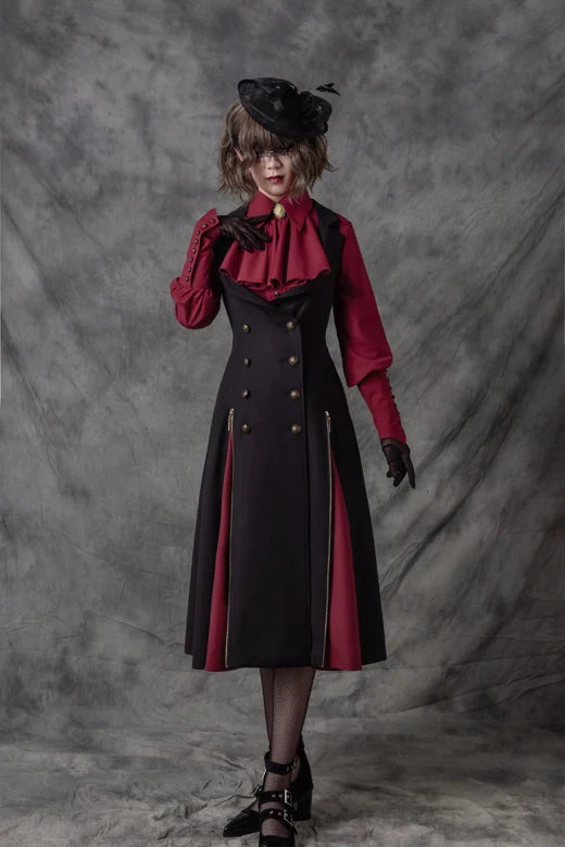 Vancy - Drunken Dreams - Vintage Lolita Dress Mutton Sleeve Shirt