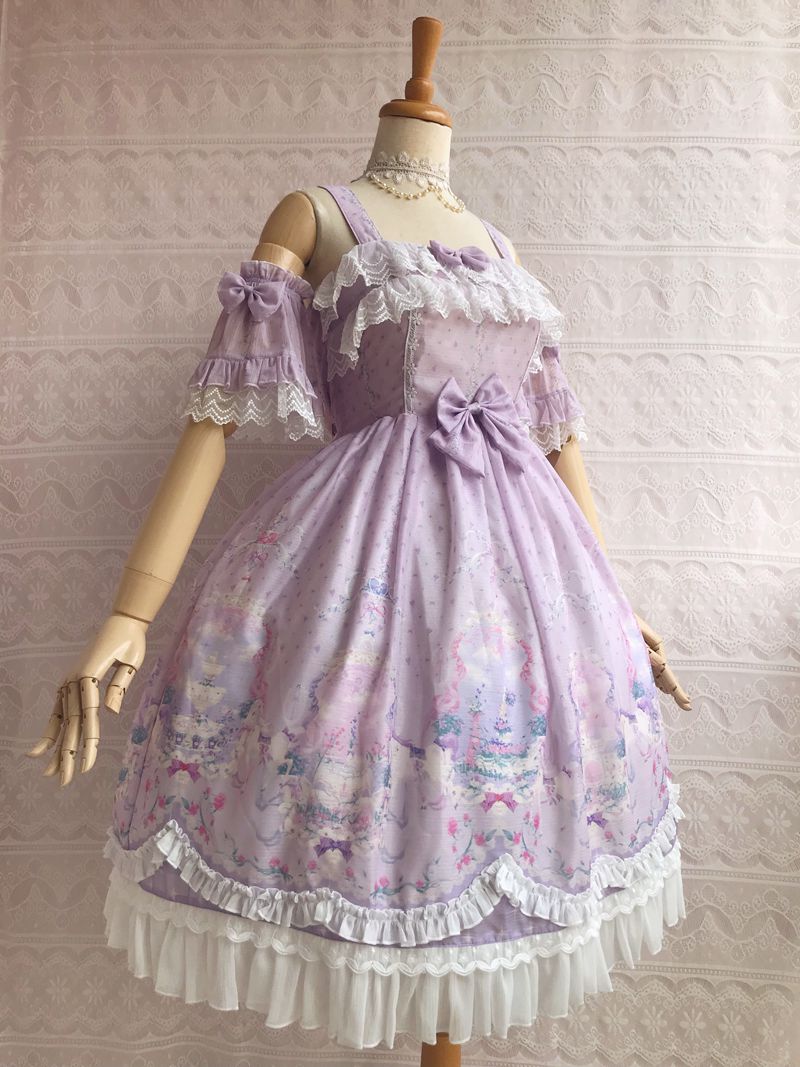 Yilia - Unicorn's Secret Garden Summer Lolita JSK Dress