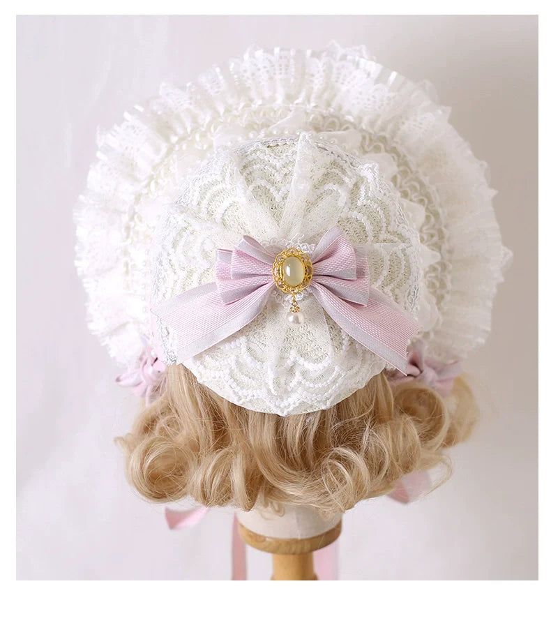 Xiaogui - Sweet Lolita Headdress Pink Handmade Christmas Accessories