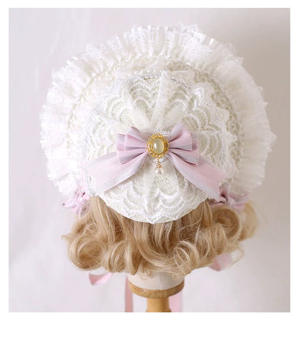Xiaogui - Sweet Lolita Headdress Pink Handmade Christmas Accessories
