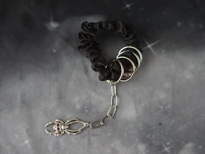 Strange Sugar - Gothic Lolita Black Hardware Skull Spider Hairband