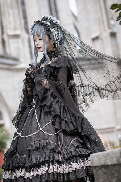 Fairy Tales - Fate Quartet Bridal Lolita Gothic JSK Dress