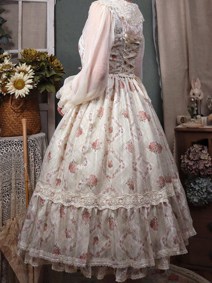 Miss Point - Woody Rose - Elegant Floral Lolita JSK Dress