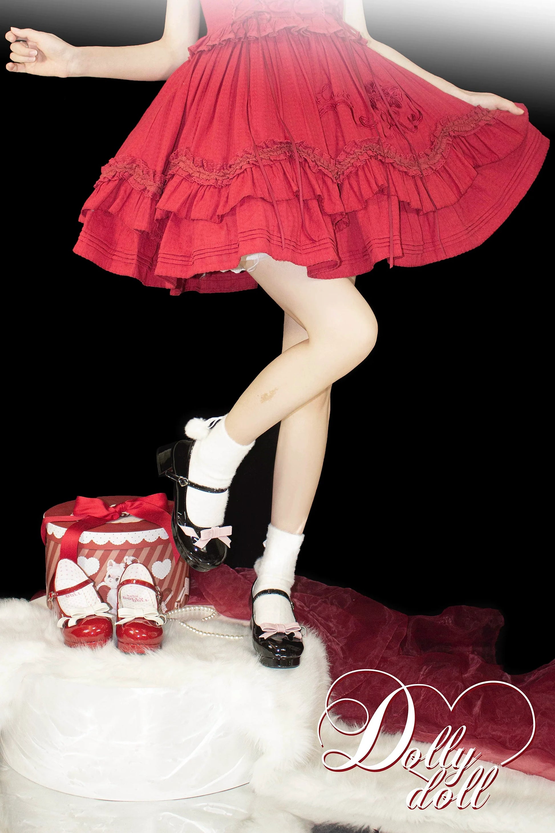 Dolly Doll - Lovers' Gift - Round Toe Middle Heel Mary Jane Lolita Shoes