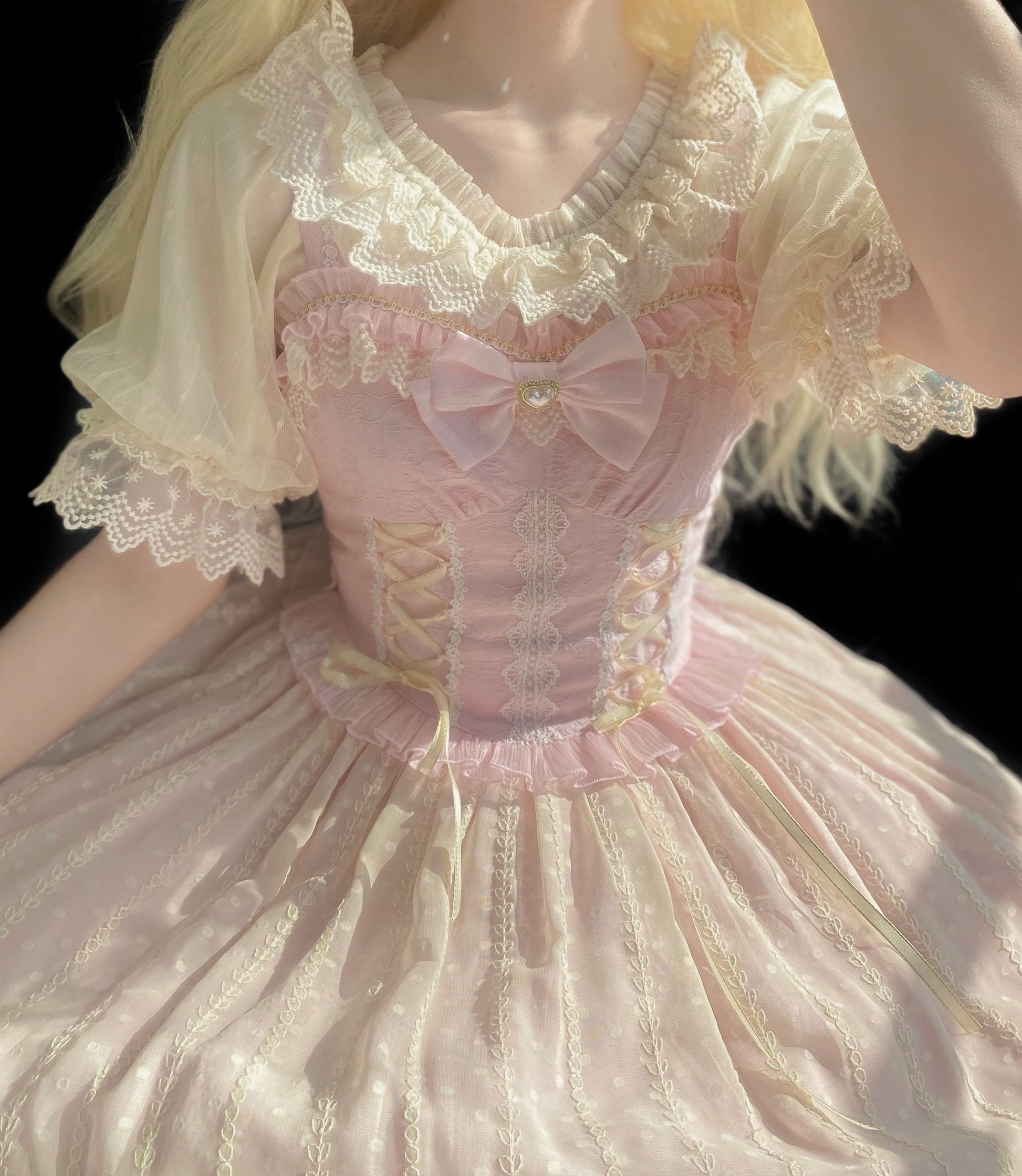 DMFS Lolita - Classic Lolita Shirt Short Sleeve Chiffion Blouse