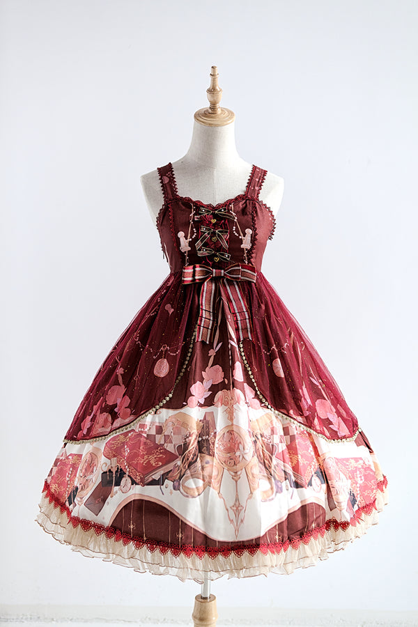 Strawberry Witch - Clock Encounter - Summer Lolita JSK Dress