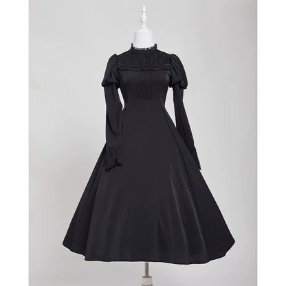 KINOKOKO - Aslan Blessings - Classic Lolita OP Seven-panel Slim Fit Dress with Cape