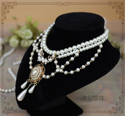 Rose of Sharon - Theresa - Vintage Wedding Lolita Necklace