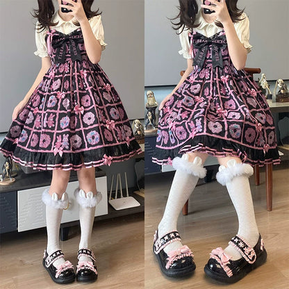 Fairy Godmother - Cute Lolita Shoes Bow Candy-Colored Lolita Flat Shoes