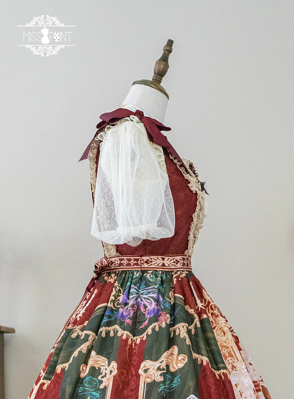 Miss Point - Kaleidoscope - Retro Lolita Dress Oil Painting Print JSK Dress Customized