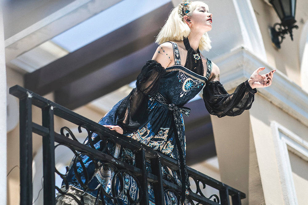 Miss Point - Dusk Bester - Egyptian Lolita Halter Attached Sleeve Blouse