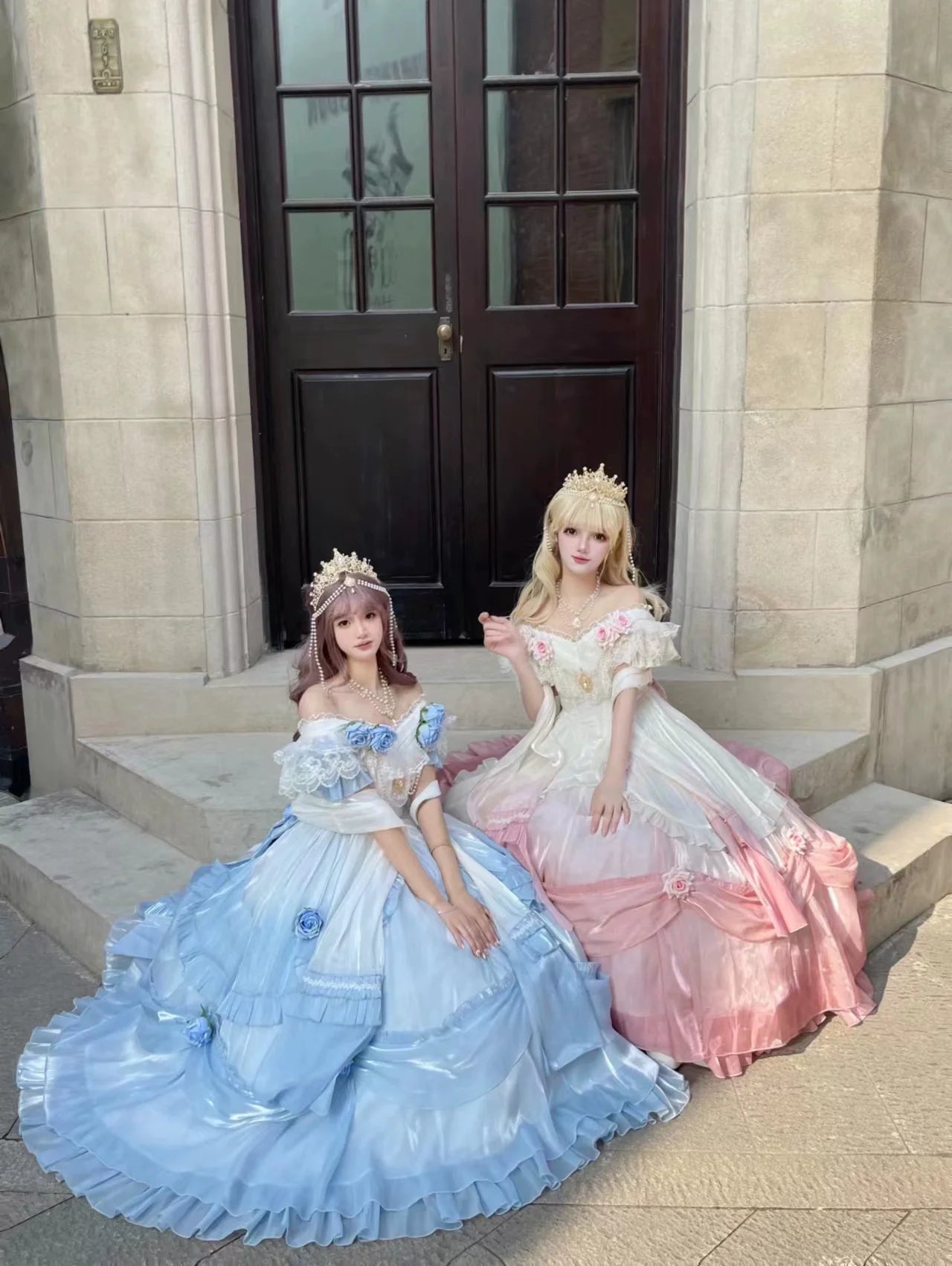 Meowing and fruity - Tana Manor - Classic Lolita OP Dress, Floral Decoration